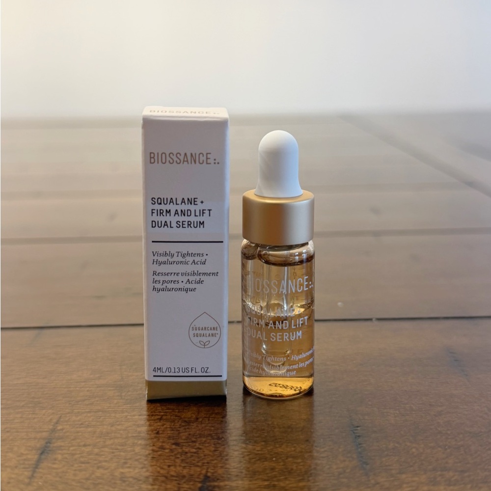 Biossance Squalane + Firm and Lift Dual Serum 4ml